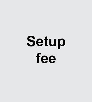 Setup fee text image